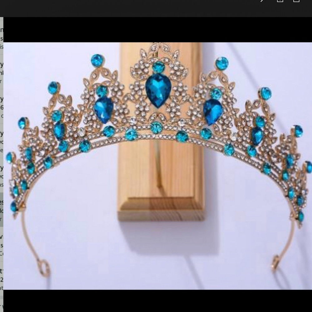 Something Blue Wedding Tiara